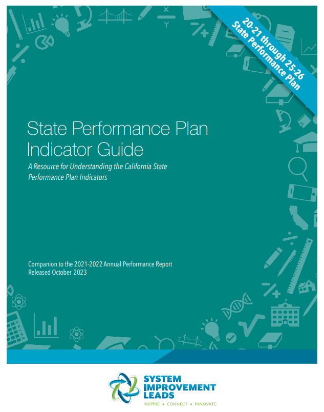 Image of the cover of the State Performance Plan Indicator Guide that links to the actual document.